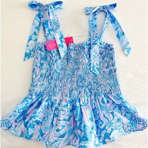 NWT Lilly Pulitzer Rivera Smocked Top